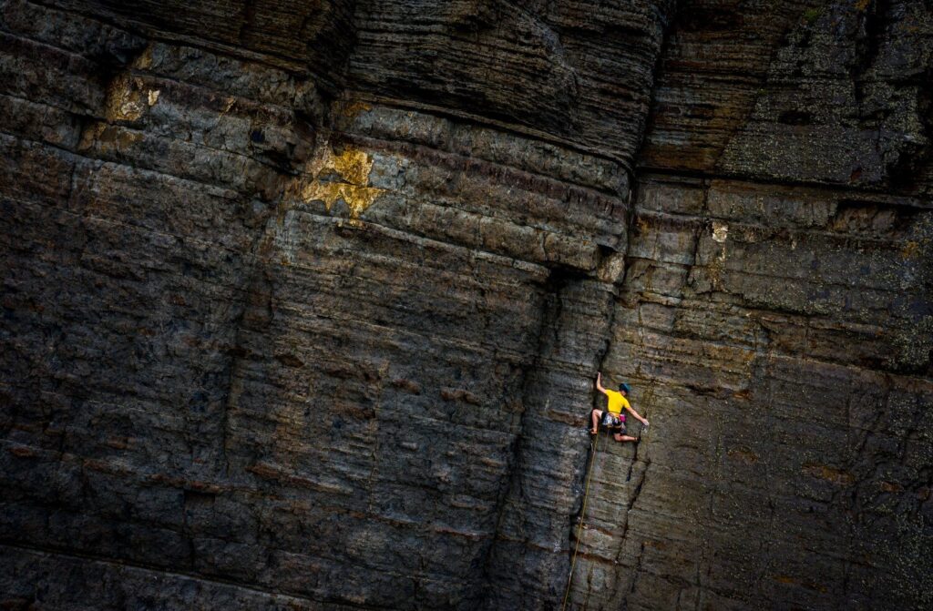 Archie Ball moving through typical Llyn Peninsula territory, Cripple Creek E3, Craig Doris.