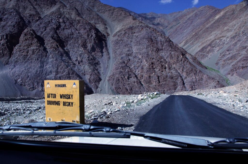 Many of the road signs in the region have an idiosyncratic quality.