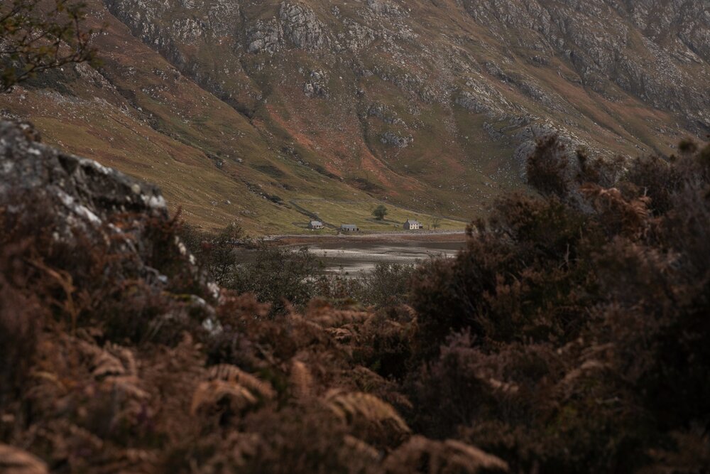 Glendhu Bothy. Where we were met with wild horses running off the hill.