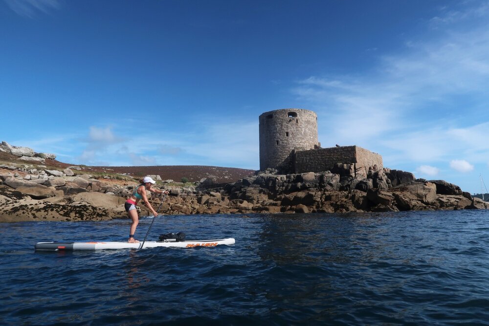 Cruising past the peculiar bastion of Cromwell's Castle, the tiny fortress guarding the north entrance of the Tresco Channel that divides Brhyer and Tresco in the Isles of Scilly. It was constructed, as the name suggests, during the English Civil War.