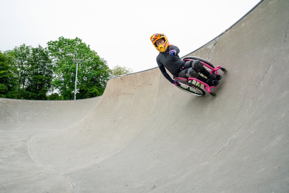 Lily Rice is the 2019 Women's WCMX World Champ and works to increase the accessibility of skateparks.