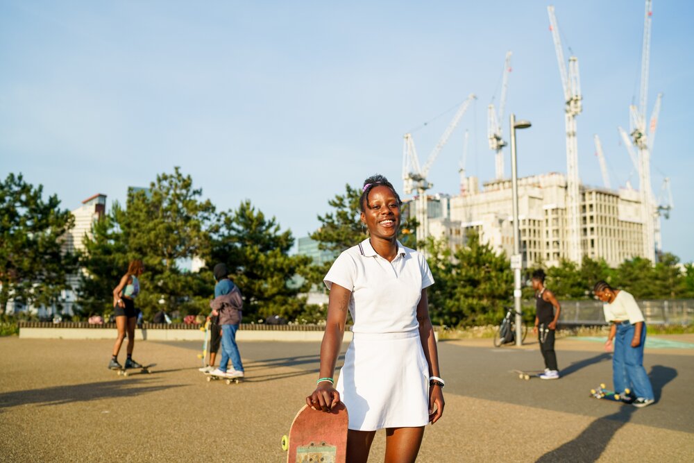 Maz Mayassi is the co-founder of Melanin Skate Gals and Pals, a black-led/BIPOC and queer skate crew.