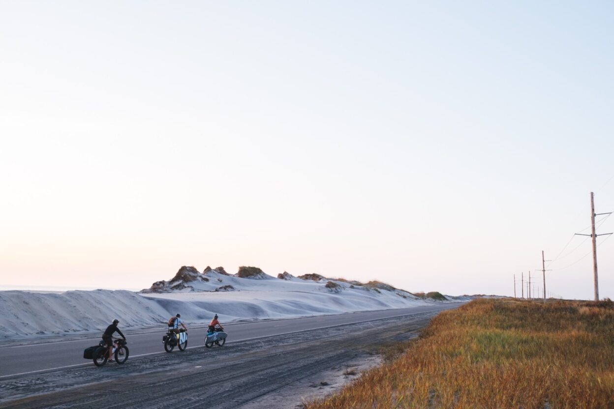 When the tide was too high and the sand too soft, we resorted to North Carolina Highway 12.