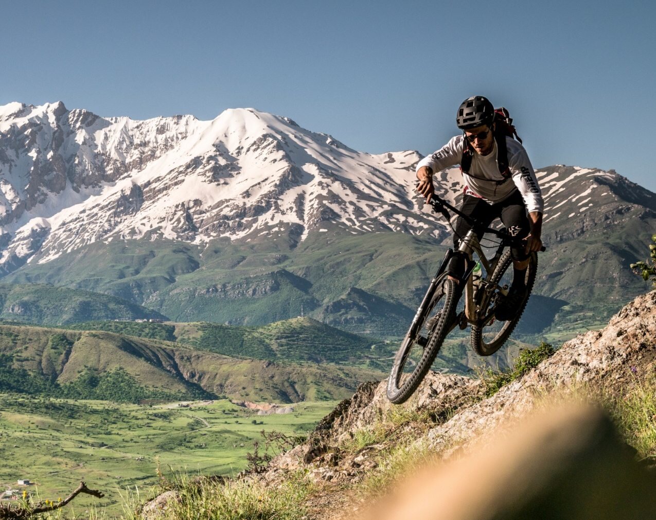 In a twist of irony, Dennis Beare (pictured) and the team discovered some of the best trails of their 8 day trip around Narwanda village, close to the Iran-Iraq border, despite many of the trails being surrounded by old legacy minefields from the Iran-Iraq war in the early 1980s.