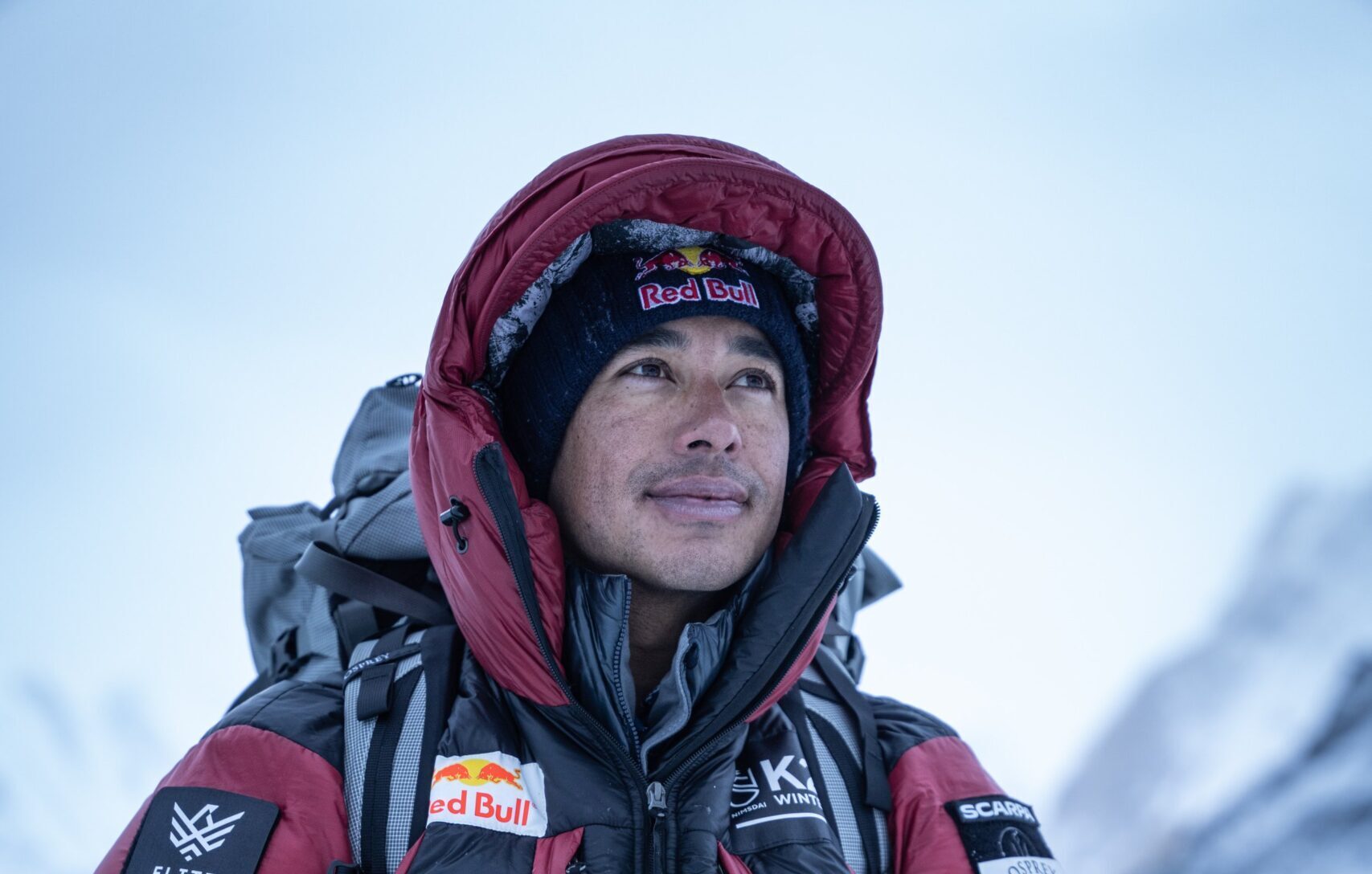 Nirmal ‘Nims’ Purja photographed during his 2021 expedition to climb K2, and the first expedition to ever reach the summit during the winter months. © Sandro Gromen-Hayes / Team Nimsdai